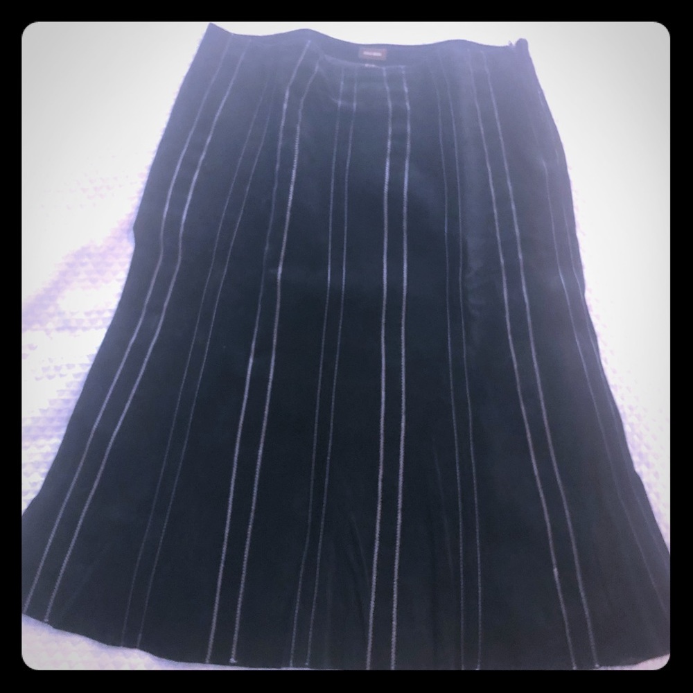 Black Suede Skirt.